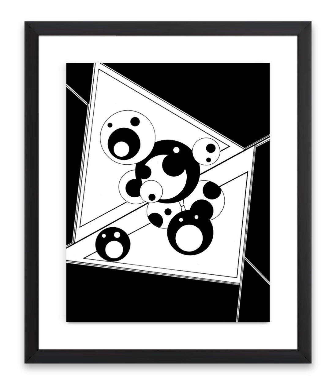 "Bubble Tape" - Framed Original - 11 x 14" (14.5 x 17.5") - Ink & Acrylic On Watercolor Paper