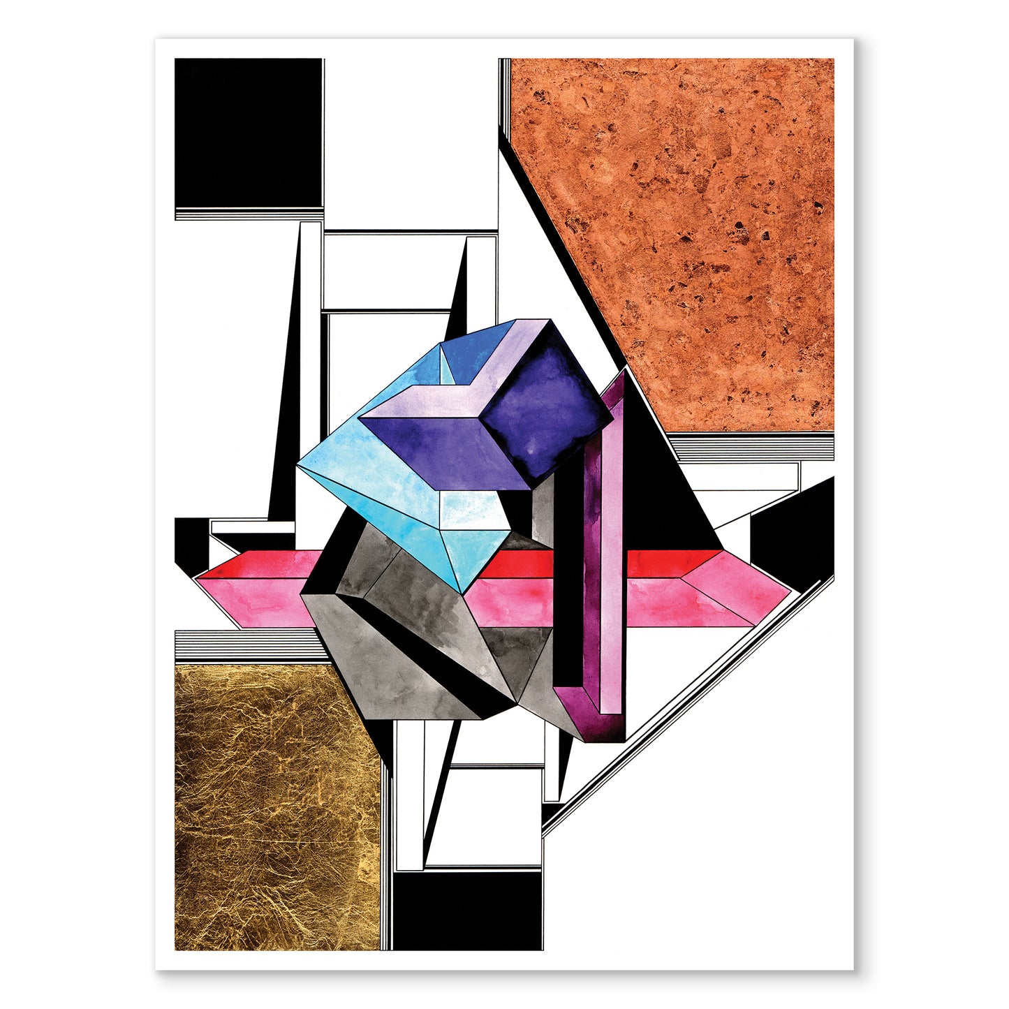 "Geometric Confusion" - Reproduction - Multiple Sizes