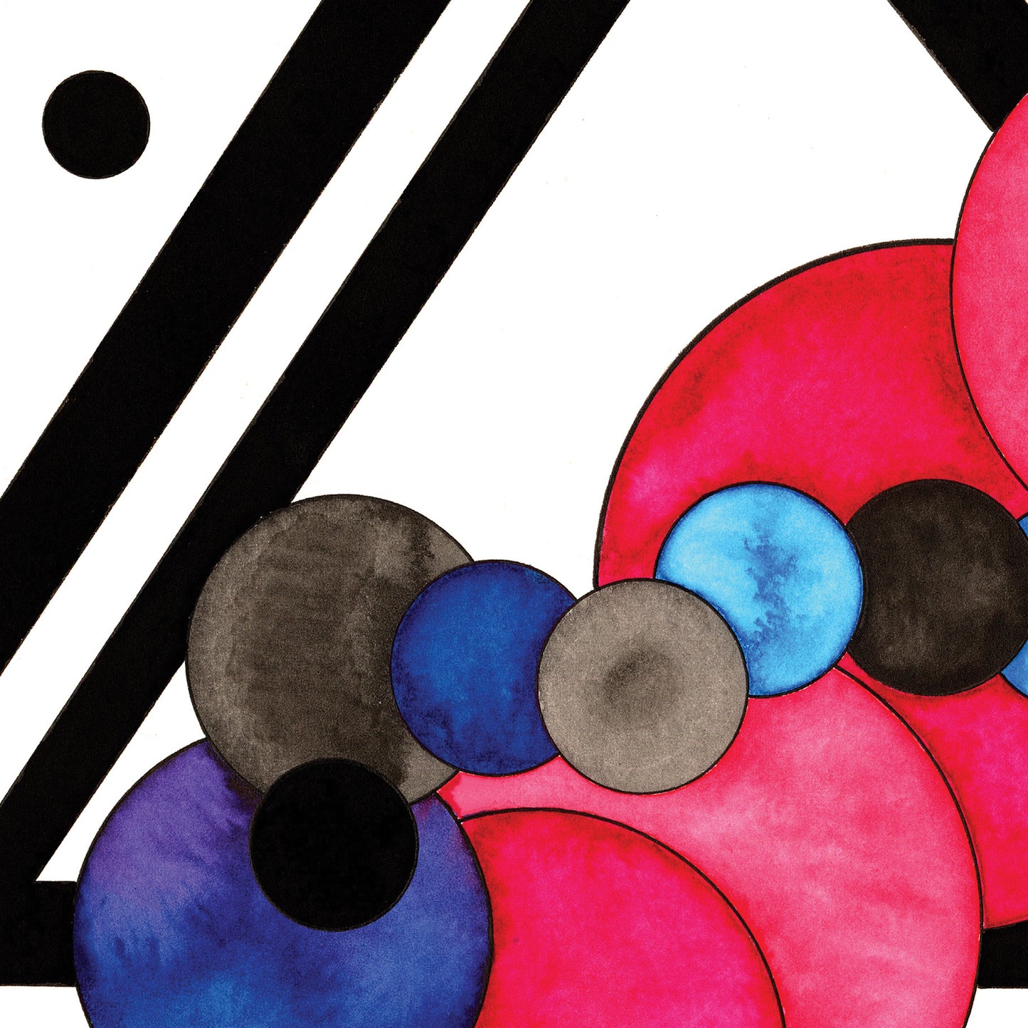 "Pandemic" - Original - 14 x 11" - Mixed Media On Watercolor Paper