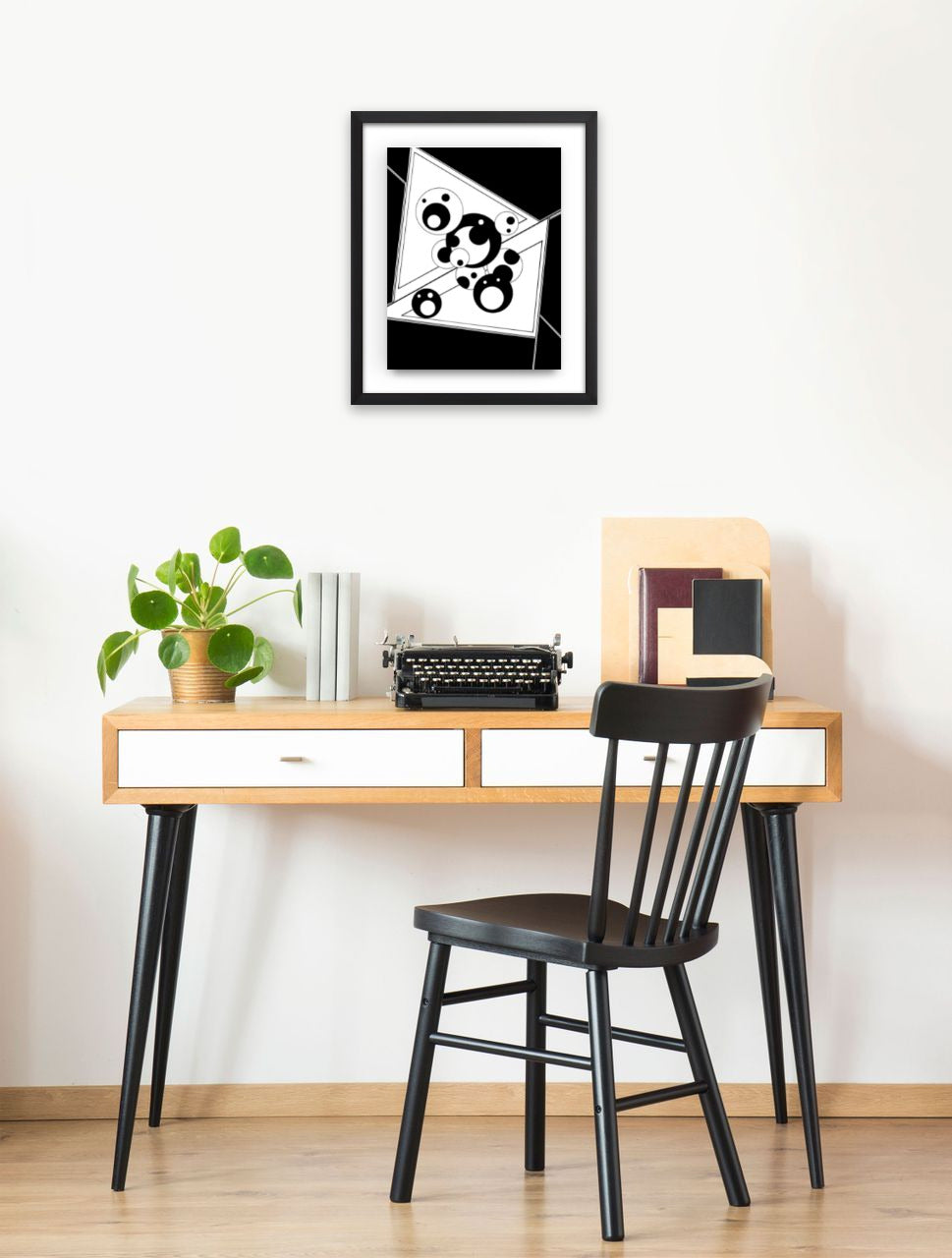 "Bubble Tape" - Framed Original - 11 x 14" (14.5 x 17.5") - Ink & Acrylic On Watercolor Paper