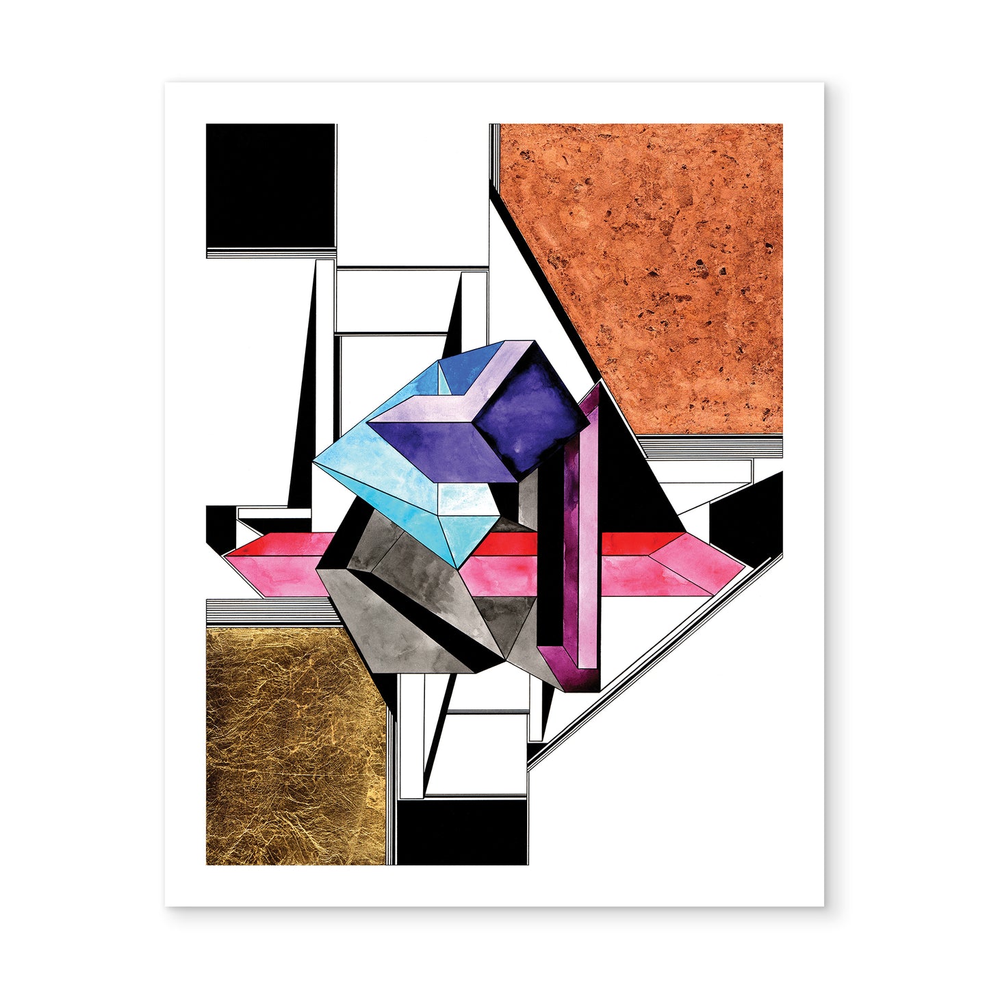 "Geometric Confusion" - Reproduction - Multiple Sizes