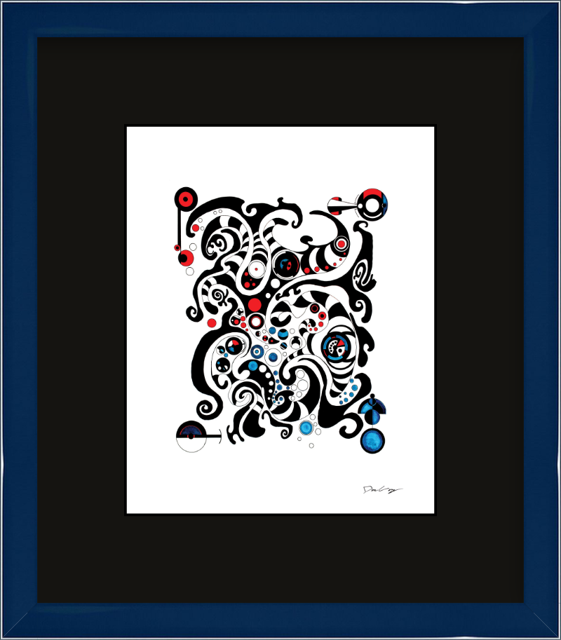 "Fluid Thought" Framed Fine Art Print (Giclée)