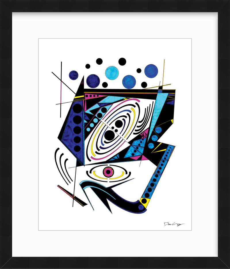 "90s Traffic" Framed Fine Art Print (Giclée)