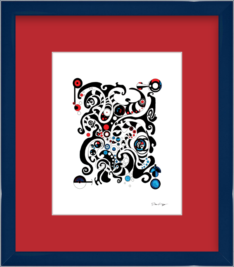 "Fluid Thought" Framed Fine Art Print (Giclée)