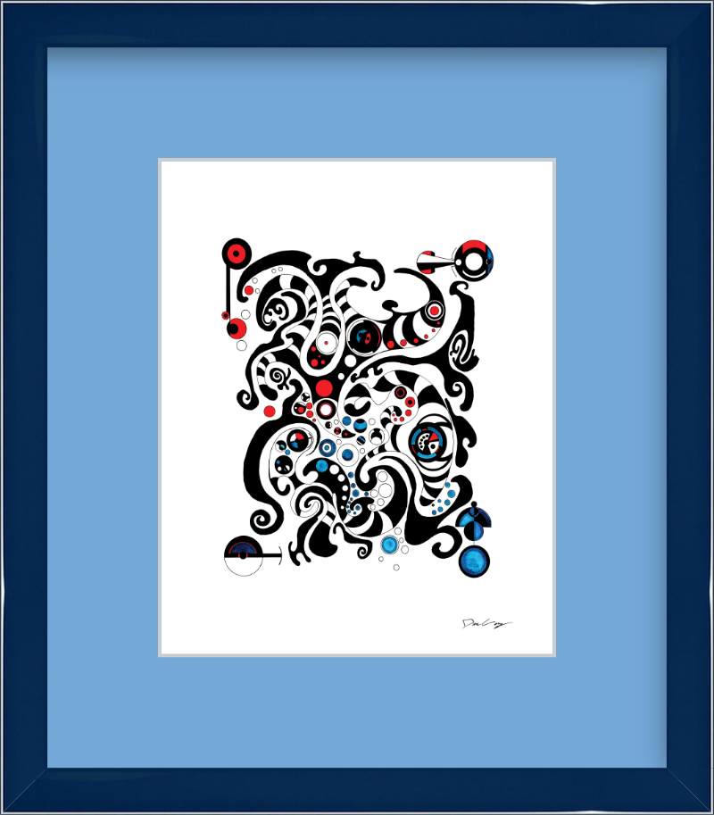 "Fluid Thought" Framed Fine Art Print (Giclée)