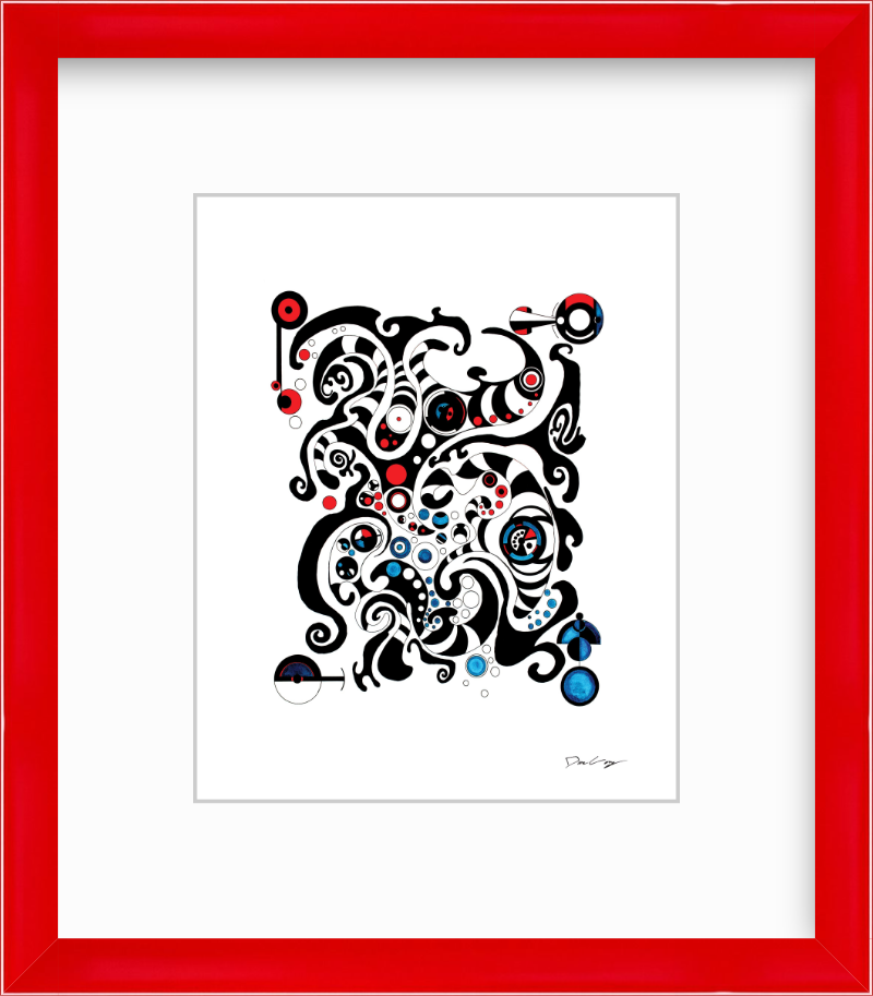 "Fluid Thought" Framed Fine Art Print (Giclée)