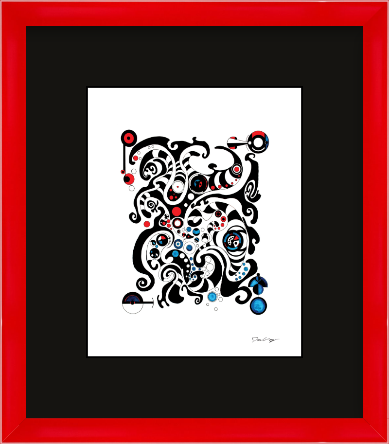 "Fluid Thought" Framed Fine Art Print (Giclée)