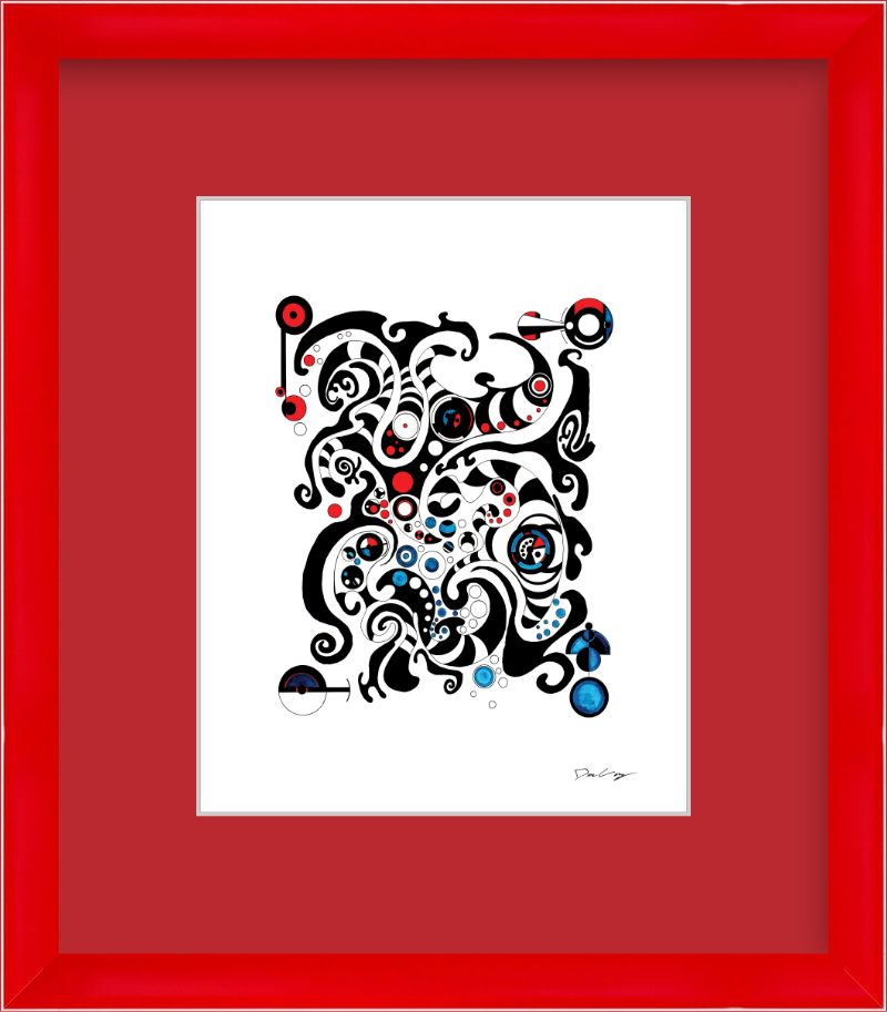 "Fluid Thought" Framed Fine Art Print (Giclée)