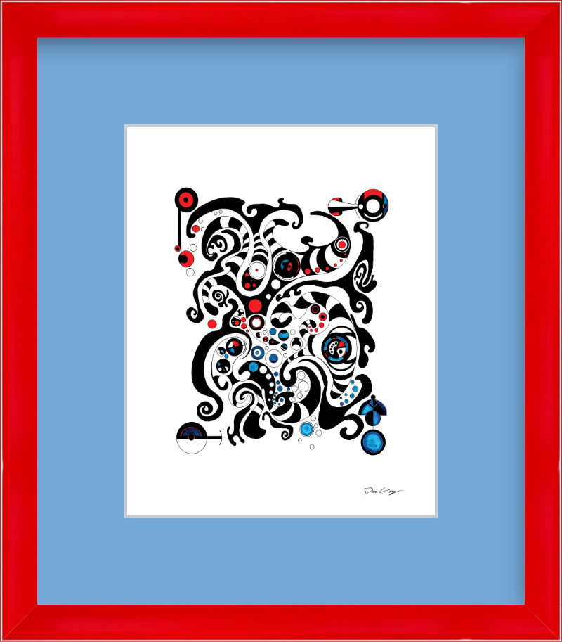 "Fluid Thought" Framed Fine Art Print (Giclée)