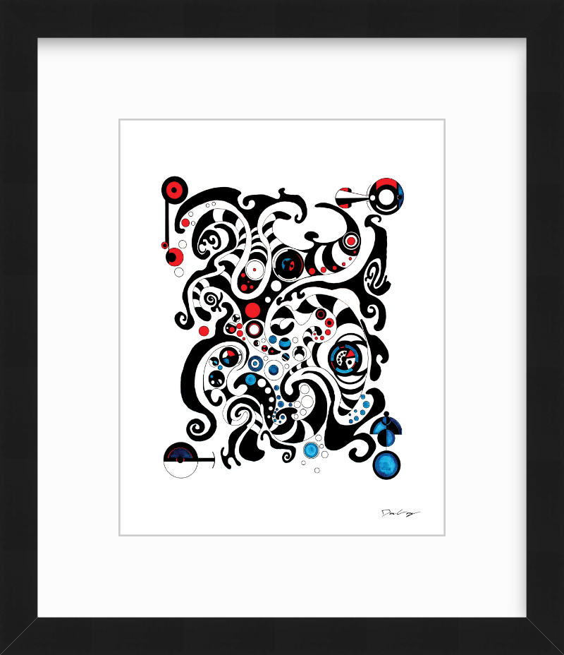 "Fluid Thought" Framed Fine Art Print (Giclée)