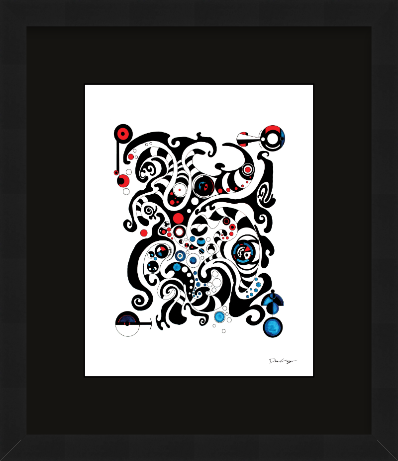 "Fluid Thought" Framed Fine Art Print (Giclée)