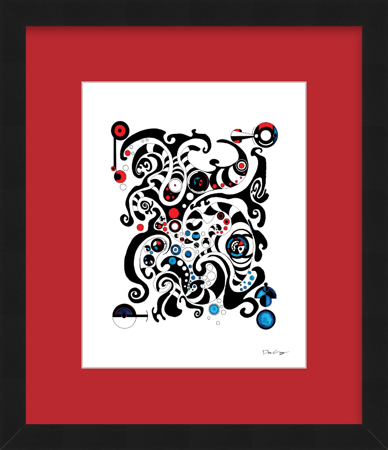 "Fluid Thought" Framed Fine Art Print (Giclée)