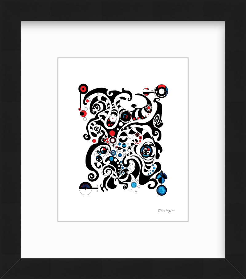 "Fluid Thought" Framed Fine Art Print (Giclée)