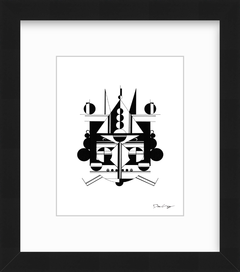 "Black Cruiser" Framed Fine Art Print (Giclée)