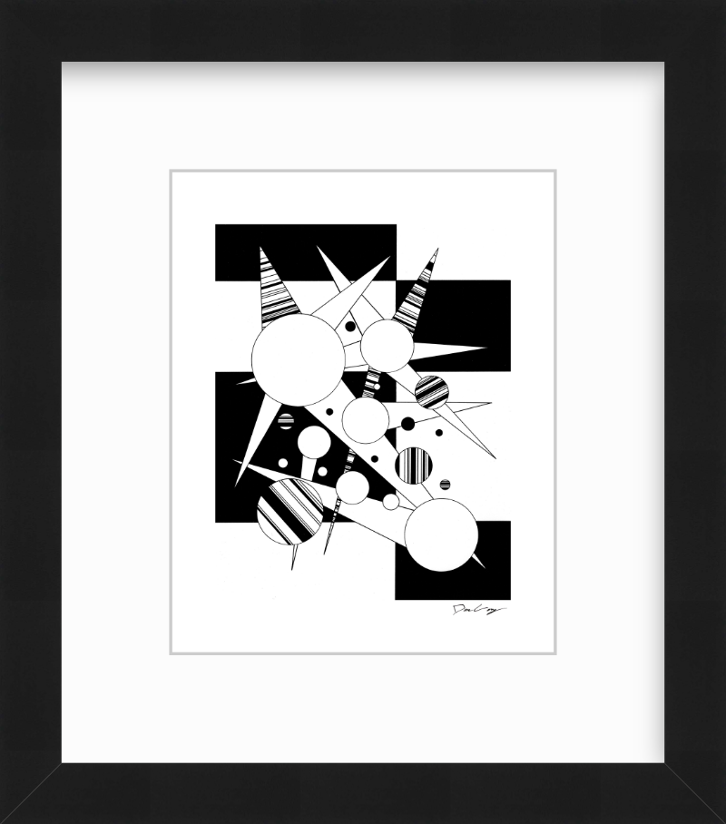 "Fire Star" Framed Fine Art Print (Giclée)