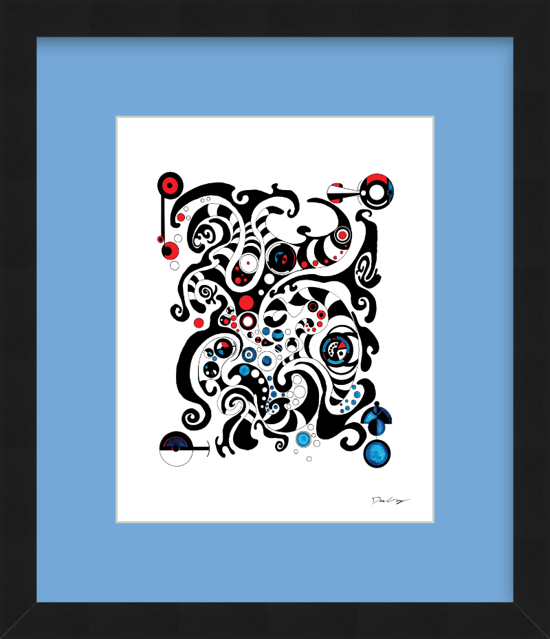 "Fluid Thought" Framed Fine Art Print (Giclée)