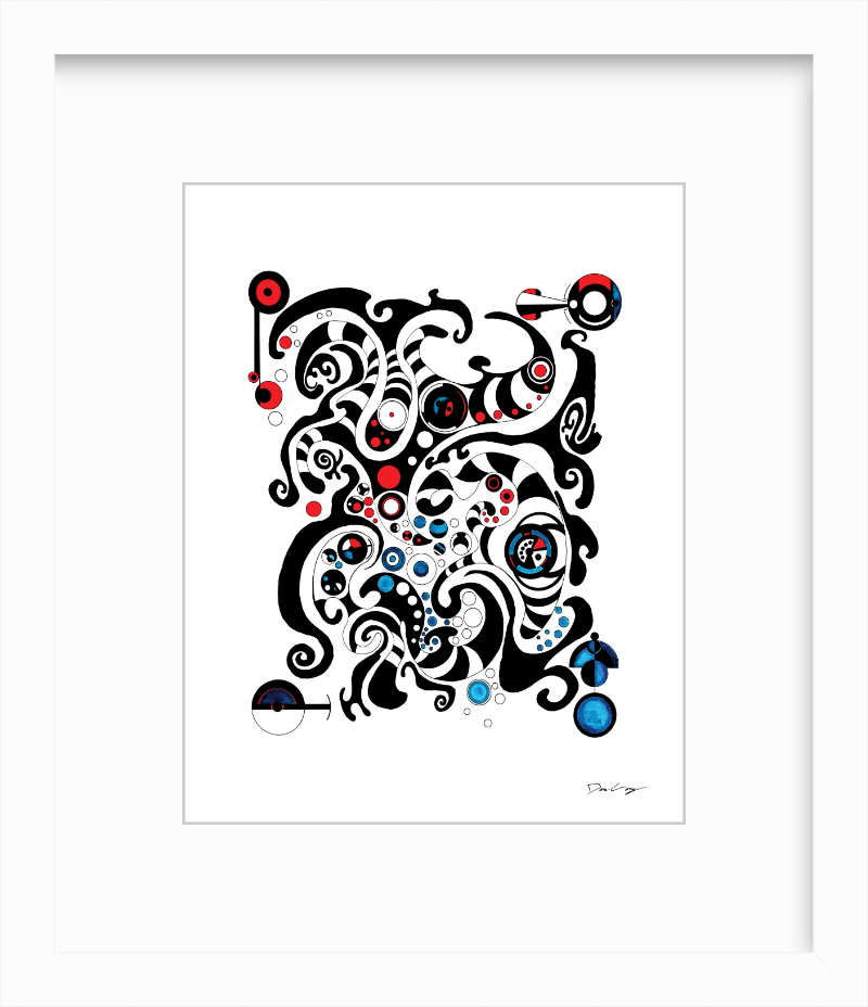 "Fluid Thought" Framed Fine Art Print (Giclée)