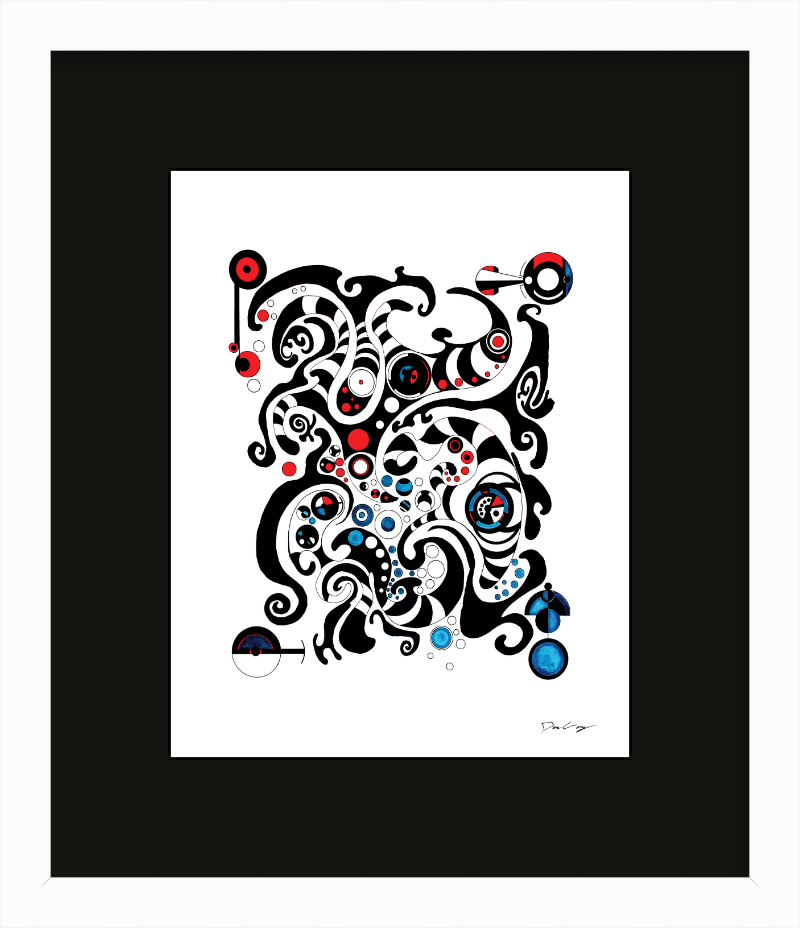 "Fluid Thought" Framed Fine Art Print (Giclée)