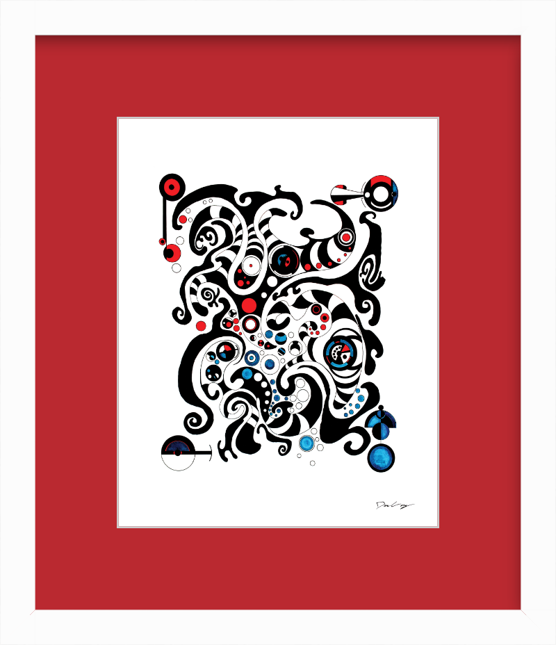 "Fluid Thought" Framed Fine Art Print (Giclée)