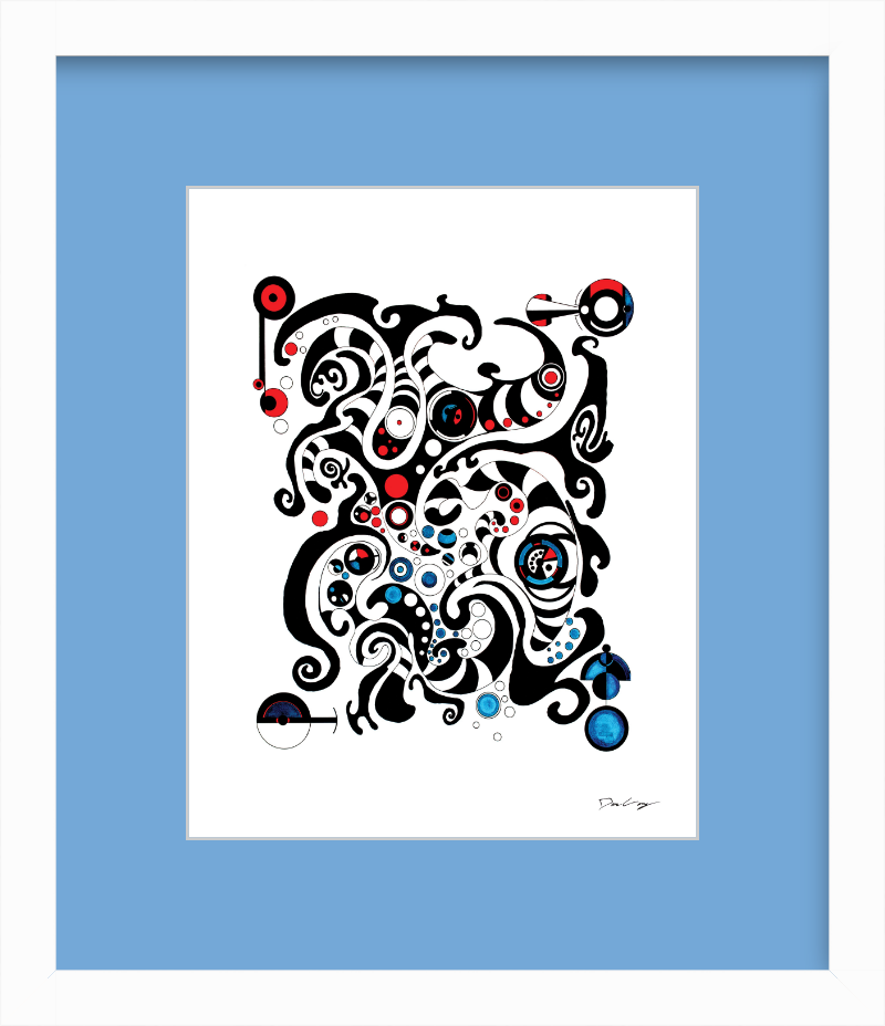 "Fluid Thought" Framed Fine Art Print (Giclée)