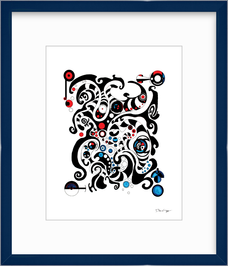 "Fluid Thought" Framed Fine Art Print (Giclée)