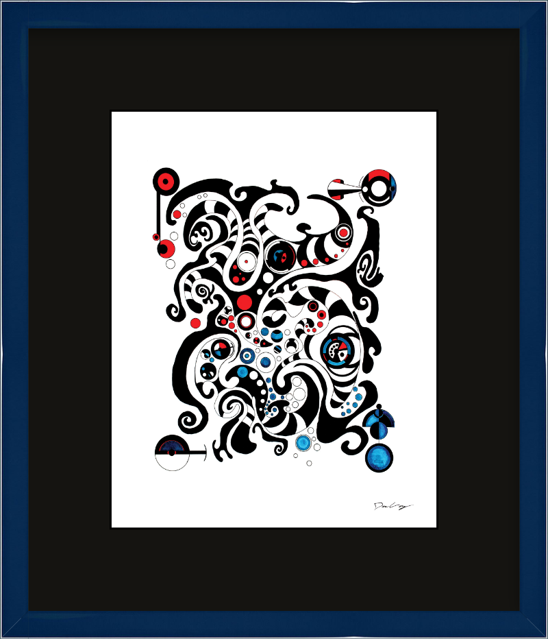"Fluid Thought" Framed Fine Art Print (Giclée)