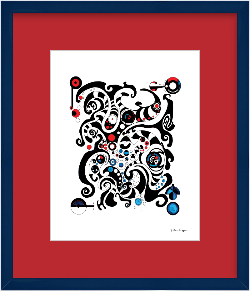 "Fluid Thought" Framed Fine Art Print (Giclée)