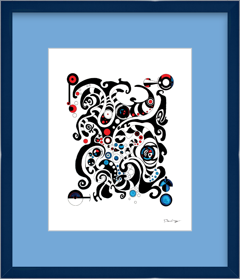 "Fluid Thought" Framed Fine Art Print (Giclée)