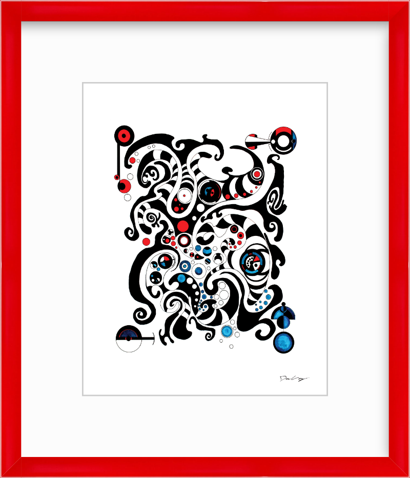 "Fluid Thought" Framed Fine Art Print (Giclée)