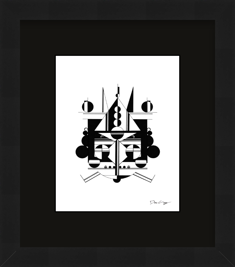 "Black Cruiser" Framed Fine Art Print (Giclée)