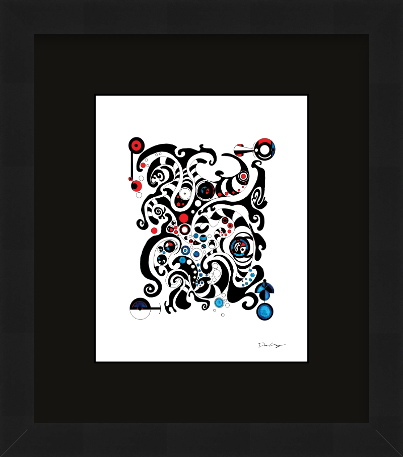 "Fluid Thought" Framed Fine Art Print (Giclée)