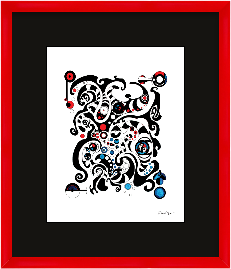 "Fluid Thought" Framed Fine Art Print (Giclée)