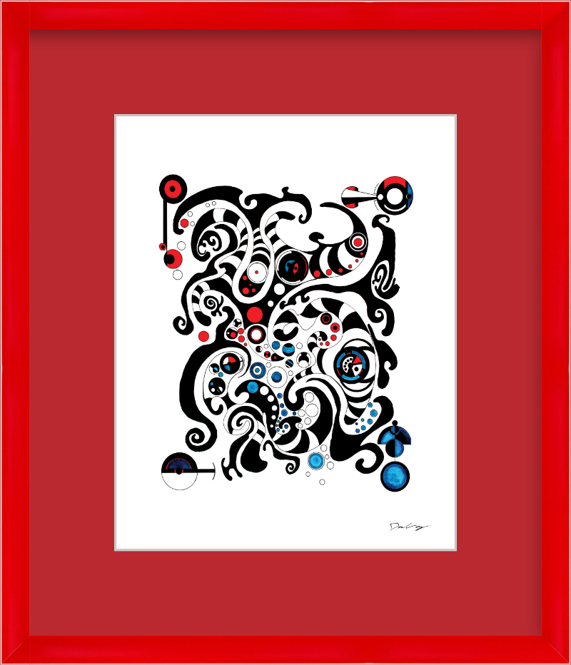"Fluid Thought" Framed Fine Art Print (Giclée)