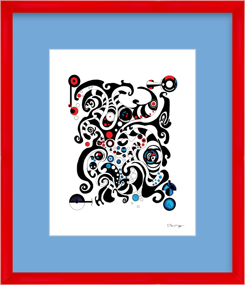 "Fluid Thought" Framed Fine Art Print (Giclée)