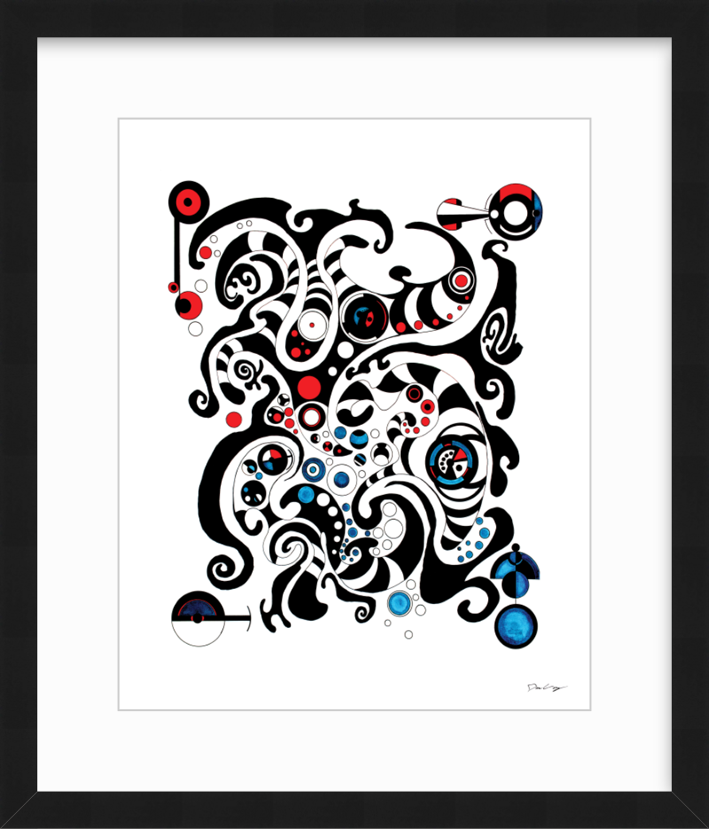 "Fluid Thought" Framed Fine Art Print (Giclée)
