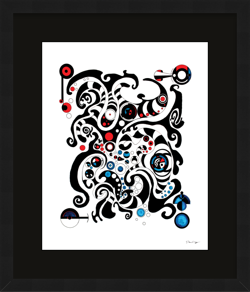 "Fluid Thought" Framed Fine Art Print (Giclée)