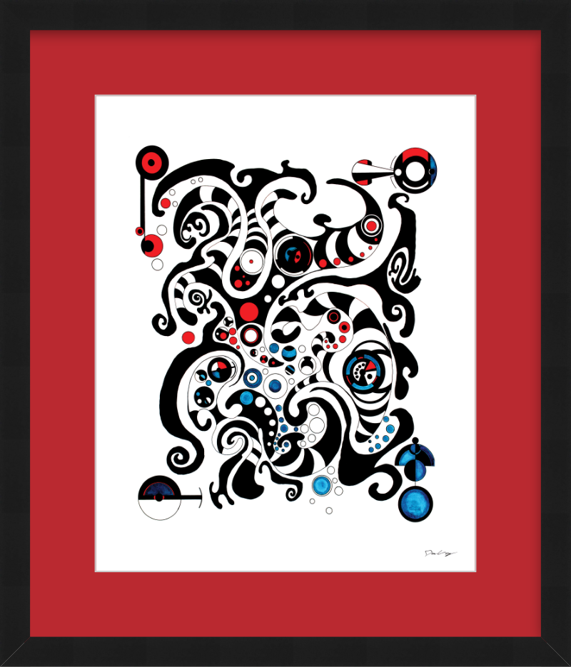 "Fluid Thought" Framed Fine Art Print (Giclée)
