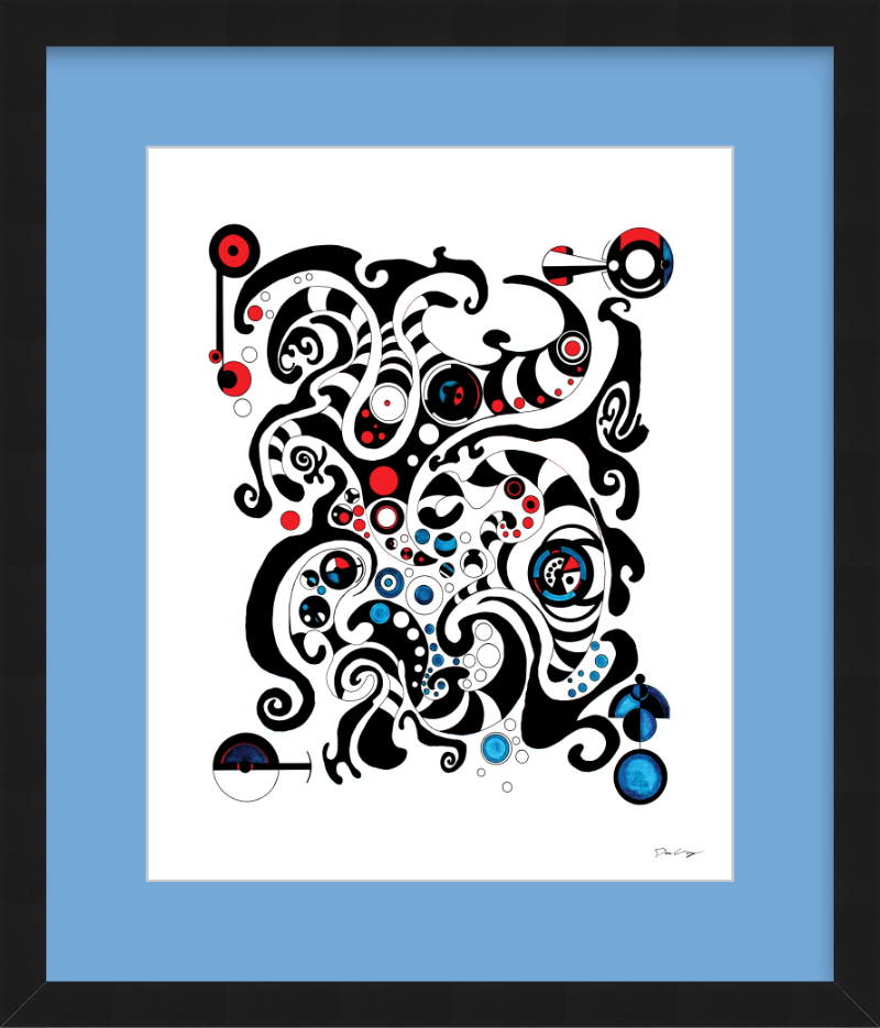 "Fluid Thought" Framed Fine Art Print (Giclée)