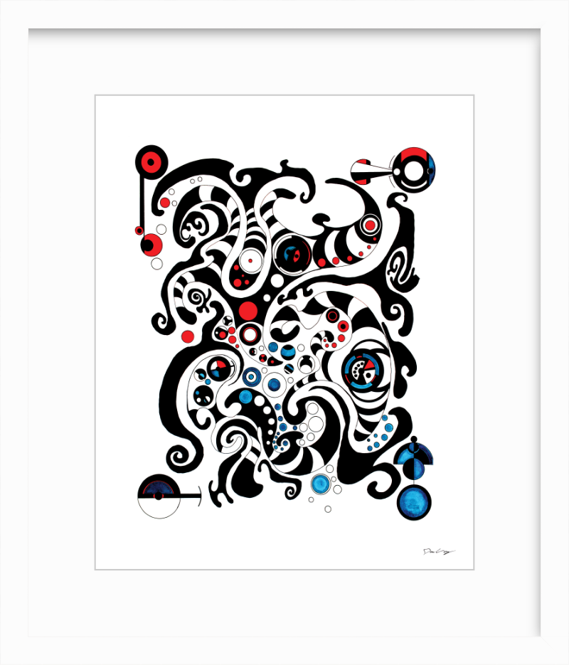"Fluid Thought" Framed Fine Art Print (Giclée)