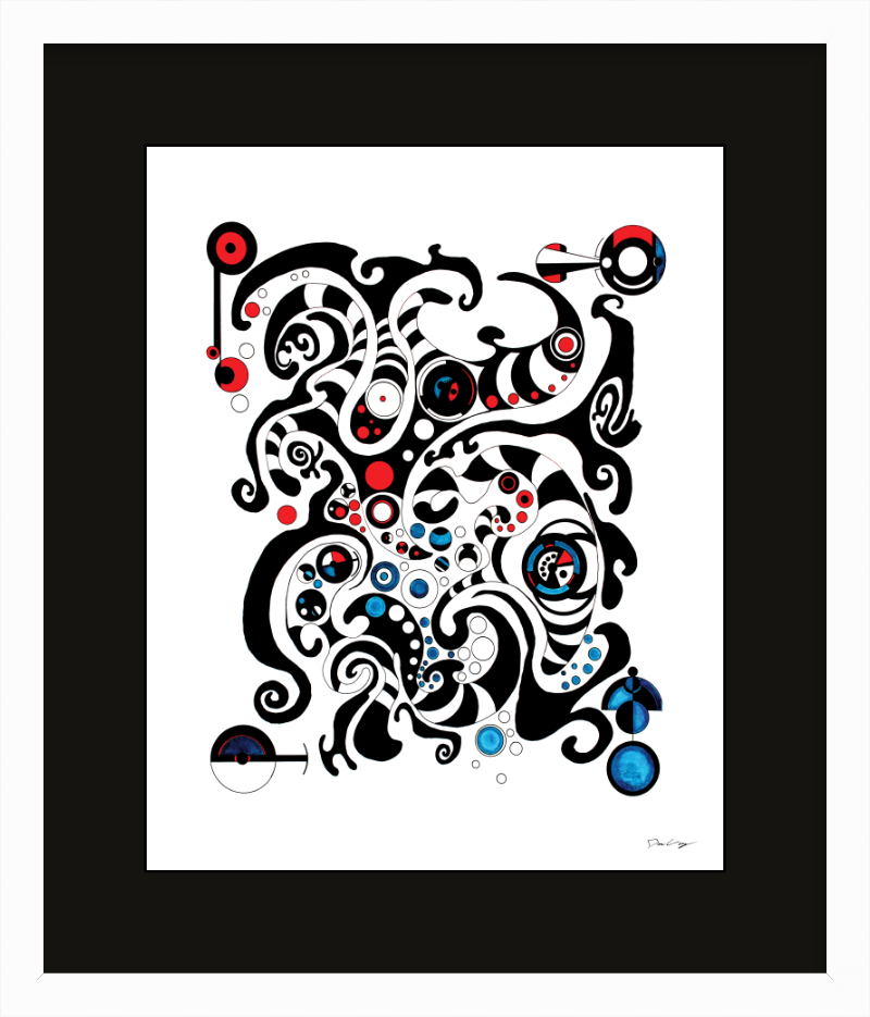 "Fluid Thought" Framed Fine Art Print (Giclée)
