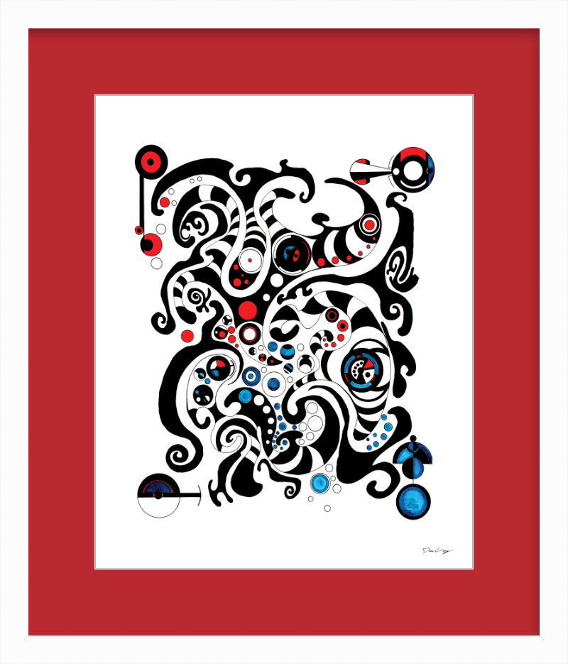 "Fluid Thought" Framed Fine Art Print (Giclée)