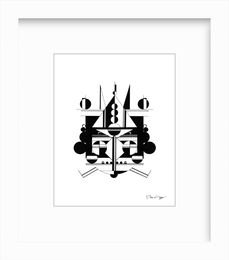 "Black Cruiser" Framed Fine Art Print (Giclée)
