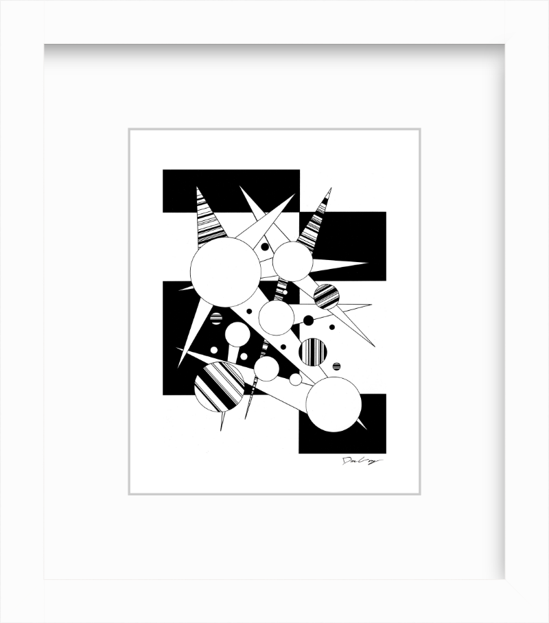 "Fire Star" Framed Fine Art Print (Giclée)