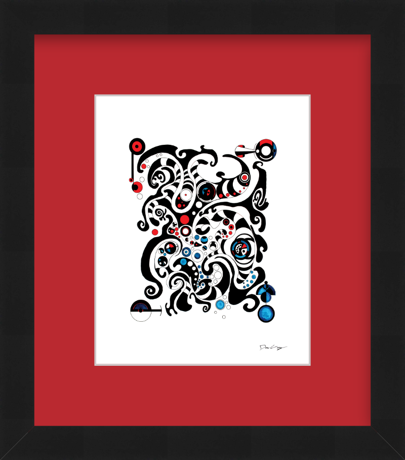 "Fluid Thought" Framed Fine Art Print (Giclée)