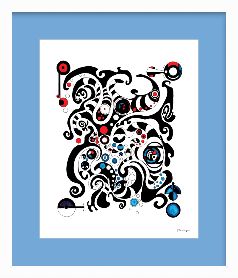 "Fluid Thought" Framed Fine Art Print (Giclée)