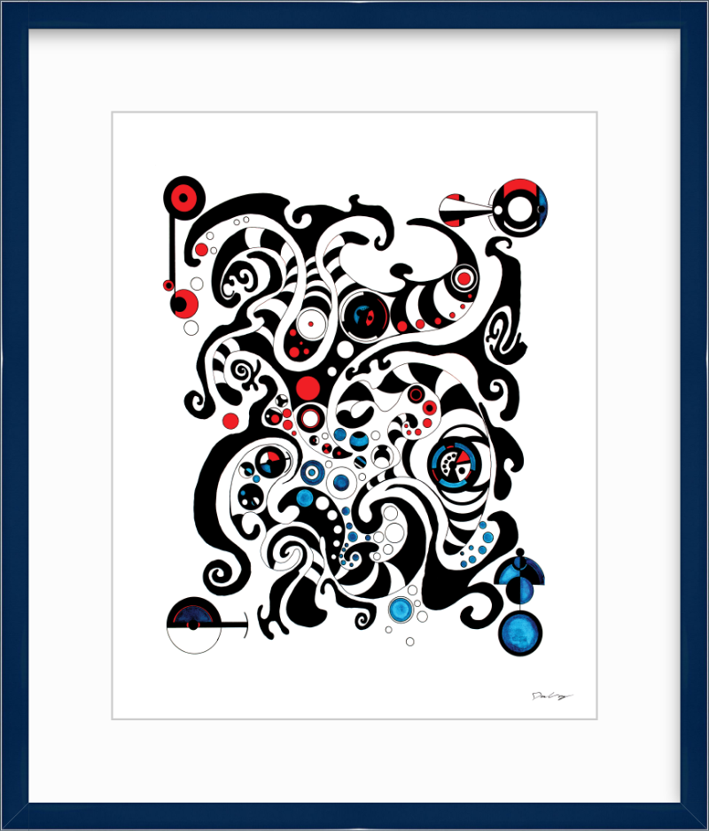 "Fluid Thought" Framed Fine Art Print (Giclée)