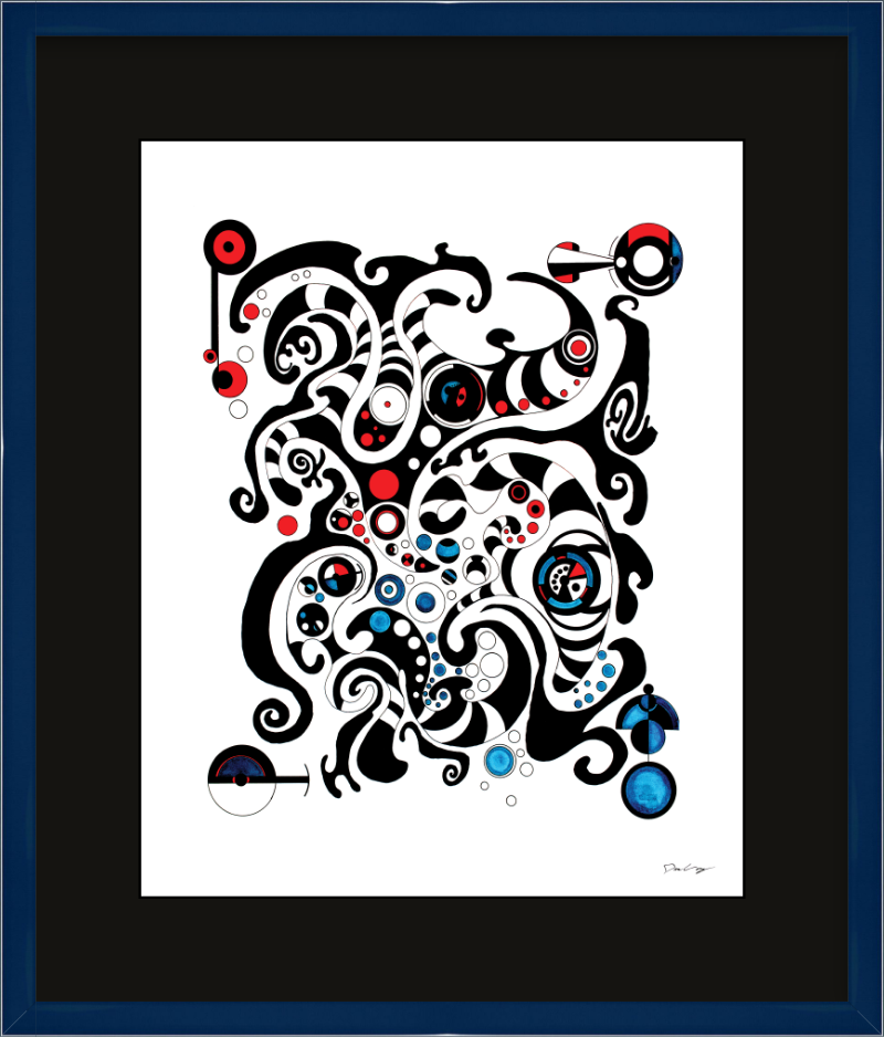 "Fluid Thought" Framed Fine Art Print (Giclée)