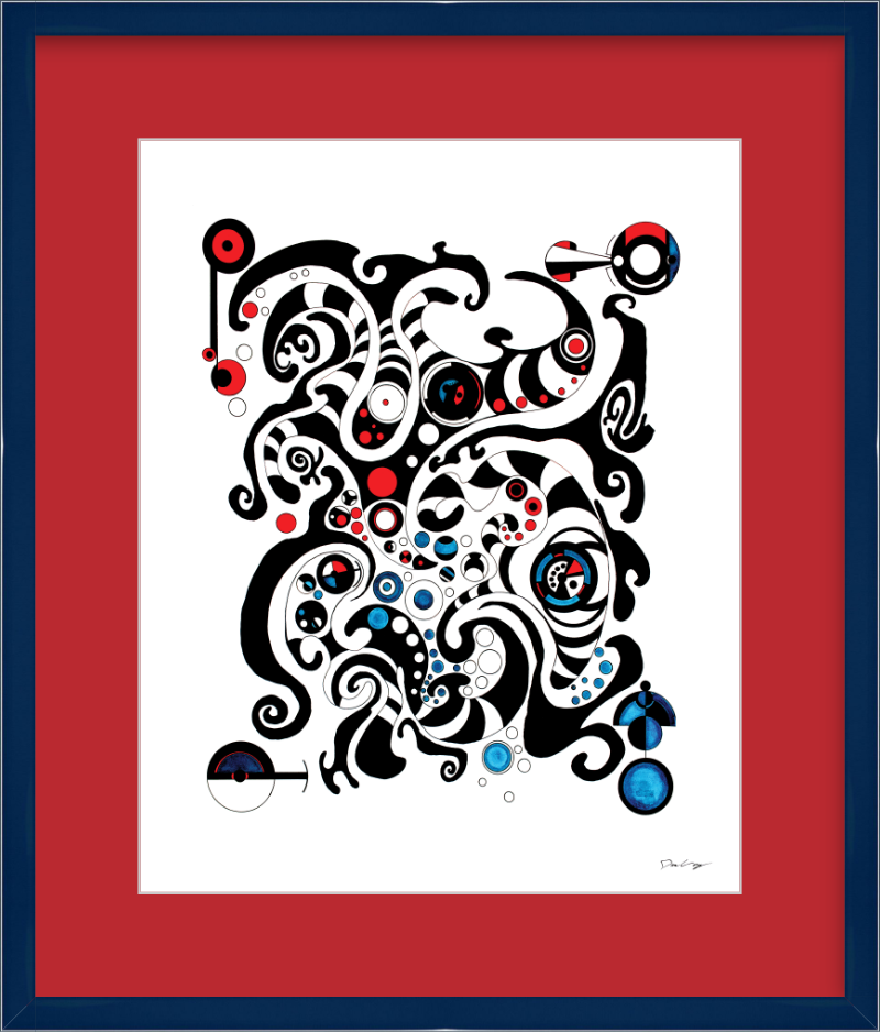 "Fluid Thought" Framed Fine Art Print (Giclée)
