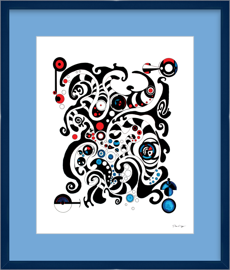 "Fluid Thought" Framed Fine Art Print (Giclée)