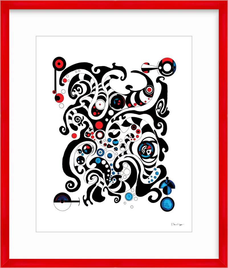"Fluid Thought" Framed Fine Art Print (Giclée)